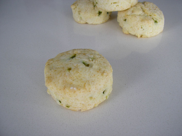 Jalapeno and scallion scone